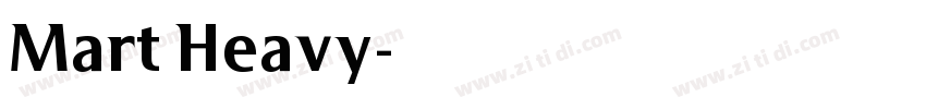 Mart Heavy字体转换